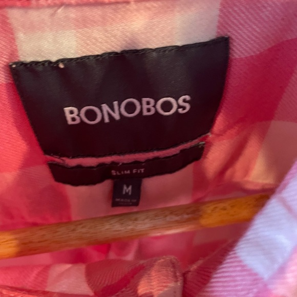 Bonobos Pink/White Checkered Button Down - Picture 2 of 2